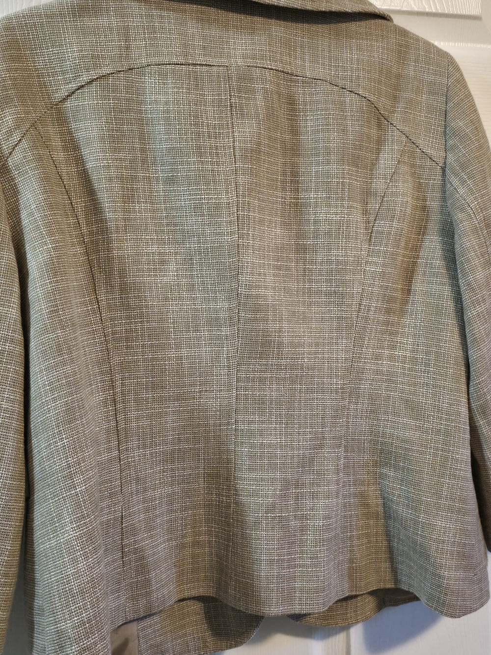 4/$67 Deal! Tribal Beige Textured Women's Blazer - Picture 7 of 10